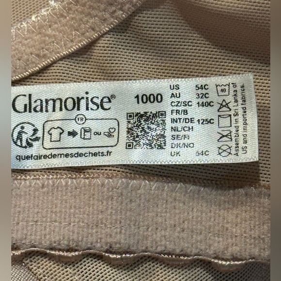 Glamorise Women's Plus Size MagicLift Cotton Support Bra Wire free Size 54C NWOT - Picture 8 of 9